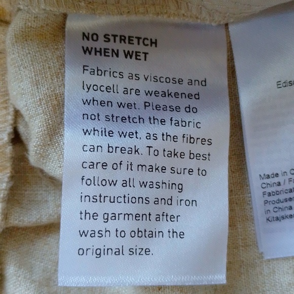 ICHI Ihdaley Tan Linen Cargo Pants Trousers 40 L - Picture 14 of 16